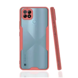 Newface Realme C21 Kılıf Platin Silikon - Pembe