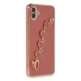 Newface Samsung Galaxy A04E Kılıf Esila Silikon - Kırmızı