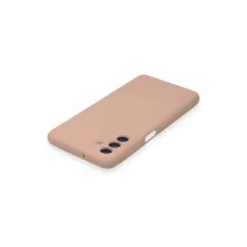 Newface Samsung Galaxy A14 4G Kılıf Nano Içi Kadife Silikon - Pudra