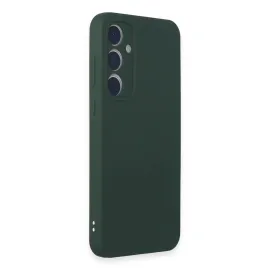 Newface Samsung Galaxy A15 4G Kılıf First Silikon - Koyu Yeşil