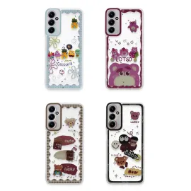 Newface Samsung Galaxy A25 5G Kılıf Sweet Desenli Silikon Kapak - Sarı