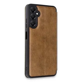 Newface Samsung Galaxy A55 5G Kılıf Flip Cover - Taba