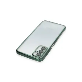 Newface Samsung Galaxy M23 Kılıf Razer Lensli Silikon - Yeşil