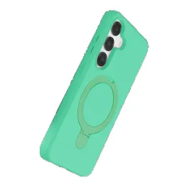 Newface Samsung Galaxy S25 Regal Magsafe Standlı Kapak - Yeşil