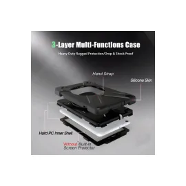 Newface Samsung Galaxy T290 Tab A 8 Kılıf Amazing Tablet Kapak - Siyah