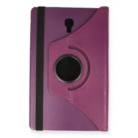 Newface Samsung Galaxy T590 Tab A 10.5 Kılıf 360 Tablet Deri Kılıf - Mürdüm