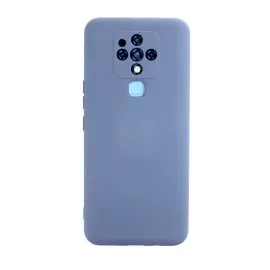 Newface Tecno Camon 16 Kılıf Nano Içi Kadife Silikon - Gri