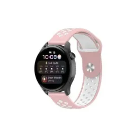 Newface Watch 22Mm Spor Delikli Kordon - Pembe-Beyaz