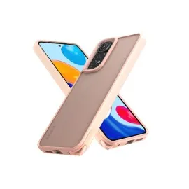 Newface Xiaomi Redmi Note 11 Kılıf Elegant Kapak - Pudra