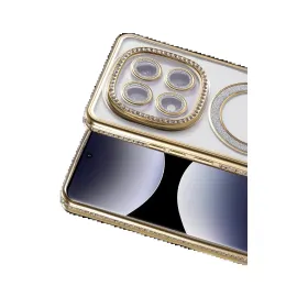 Newface Xiaomi Redmi Note 14 Pro 5G Joke Simli Magneticsafe Kılıf - Gold