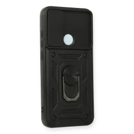 Newface Xiaomi Redmi Note 8 Kılıf Pars Lens Yüzüklü Silikon - Siyah