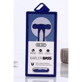 Karler Bass KR-207 Mıknatıslı Kablolu Kulaklık - Lacivert