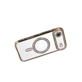 Newface Apple Iphone 17 Air Joke Simli Magneticsafe Kılıf - Gold