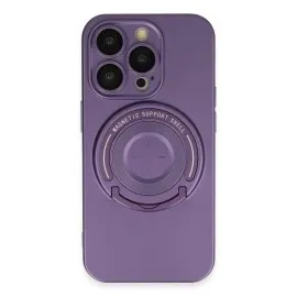 Newface iPhone 13 Pro Kılıf Lukka Magneticsafe Kapak - Derin Mor