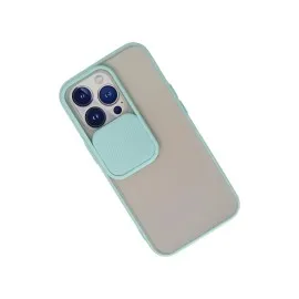 Newface Iphone 13 Pro Kılıf Palm Buzlu Kamera Sürgülü Silikon - Turkuaz