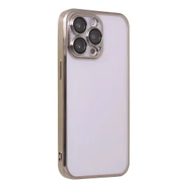 Newface Iphone 13 Pro Max Kılıf Razer Lensli Silikon - Gold