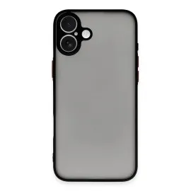 Newface Iphone 16 Plus Kılıf Montreal Silikon Kapak - Siyah