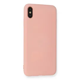 Newface Iphone X Kılıf Nano Içi Kadife Silikon - Pudra
