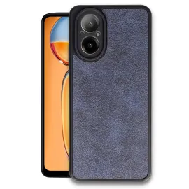 Newface Realme 12 Lite Kılıf Aras Deri Kapak - Lacivert