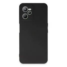 Newface Realme C35 Kılıf First Silikon - Siyah