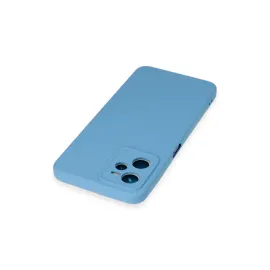 Newface Realme C35 Kılıf Nano Içi Kadife Silikon - Mavi
