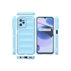 Newface Realme C35 Kılıf Optimum Silikon - Sky Blue