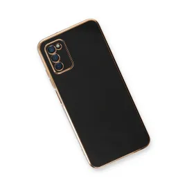 Newface Samsung Galaxy A03S Kılıf Volet Silikon - Siyah