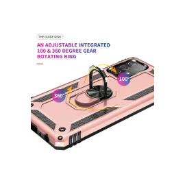 Newface Samsung Galaxy A33 5G Kılıf Sofya Yüzüklü Silikon Kapak - Rose