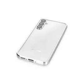 Newface Samsung Galaxy A34 5G Kılıf Razer Lensli Silikon - Gümüş