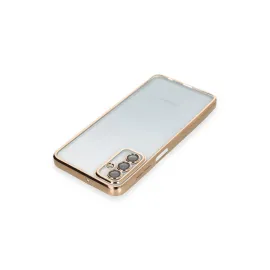 Newface Samsung Galaxy M23 Kılıf Razer Lensli Silikon - Gold