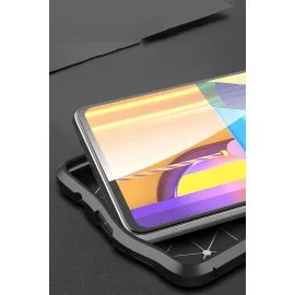 Newface Samsung Galaxy M51 Kılıf Auto Focus Kapak - Kırmızı