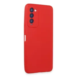 Newface Tecno Camon 18 Kılıf First Silikon - Kırmızı