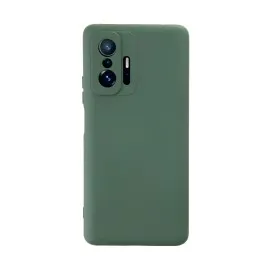 Newface Xiaomi Mi 11T Pro Kılıf Nano içi Kadife Silikon - Koyu Yeşil