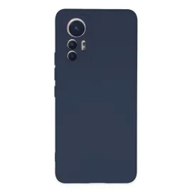 Newface Xiaomi Mi 12 Lite Kılıf Nano Içi Kadife Silikon - Lacivert