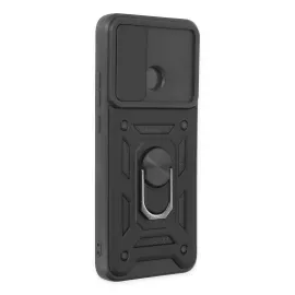 Newface Xiaomi Redmi 10C Kılıf Pars Lens Yüzüklü Silikon - Siyah