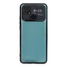 Newface Xiaomi Redmi 10C Kılıf Razer Lensli Silikon - Siyah