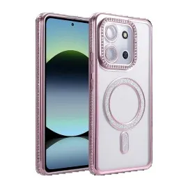 Newface Xiaomi Redmi 15C 4G Joke Simli Magneticsafe Kılıf - Pembe