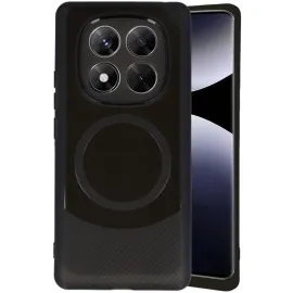 Newface Xiaomi Redmi Note 14 Pro 5G Kılıf Maya Karbon Kapak - Siyah