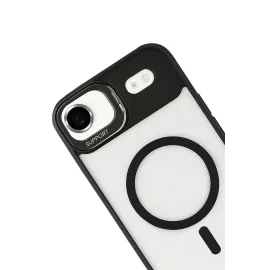 Joko Apple Iphone 17 Air Remim Lensli Magsafe Standlı Kapak - Siyah