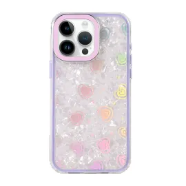 Newface Apple Iphone 15 Lumi Desenli Kapak - Mor