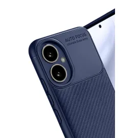 Newface Honor 400 Kılıf Auto Focus Karbon Kapak - Lacivert