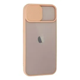 Newface Iphone 13 Kılıf Palm Buzlu Kamera Sürgülü Silikon - Pembe