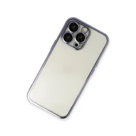 Newface Iphone 13 Pro Max Kılıf Razer Lensli Silikon - Mor