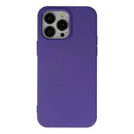 Newface Iphone 14 Pro Kılıf Nano Içi Kadife Silikon - Mor
