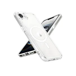 Newface Iphone 16E Kılıf Magneticsafe Şeffaf Silikon - Şeffaf