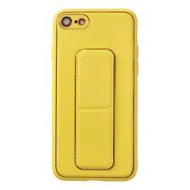 Newface Iphone 7 Kılıf Coco Deri Standlı Kapak - Sarı