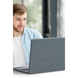 Newface Macbook Pro 13 2020 Macbook Kumaş Kapak - Gri