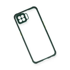 Newface Oppo A73 Kılıf Miami Şeffaf Silikon - Koyu Yeşil