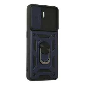 Newface Oppo Reno 5 Lite Kılıf Pars Lens Yüzüklü Silikon - Lacivert