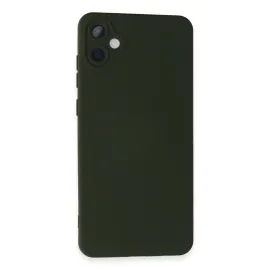 Newface Samsung Galaxy A05 Kılıf Nano Içi Kadife Silikon - Koyu Yeşil